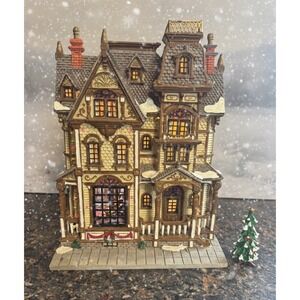 🔥Lemax 🎄Christmas‎ Lighted Building Fiber Optic House Facade Wilson Homestead